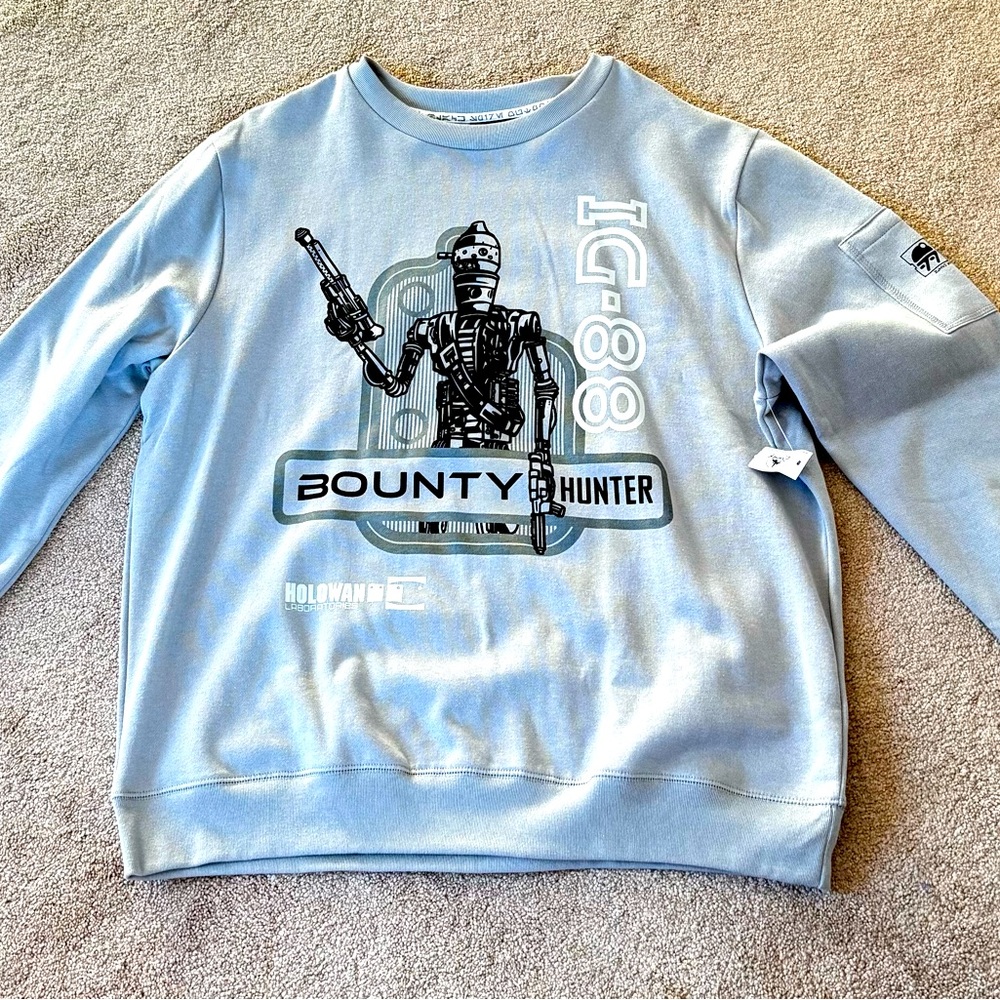 💎NWT💎 Disney Parks IG-88 Droid Depot Bounty Hunter Starwars Sweatshirt